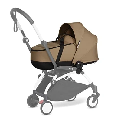 Image of Babyzen YOYO Bassinet, Toffee Includes Thick Double Mattress, Ventilated Shell &amp; Hood Requires YOYO2 Frame (Sold Separately)