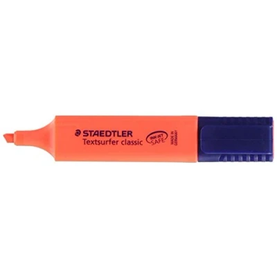 Image of Staedtler Textsurfer Classic Highlighter Marker Pens Value Pack. 8 COLOURS TO CHOOSE FROM red