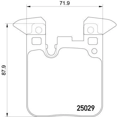 Image of 0590501, 2284766, 2284989, 228498903, 34212284766 Brake pad set TEXTAR 2502901 prepared for wear indicator with counterweights BMW: 2 Coupe, 3 Saloon