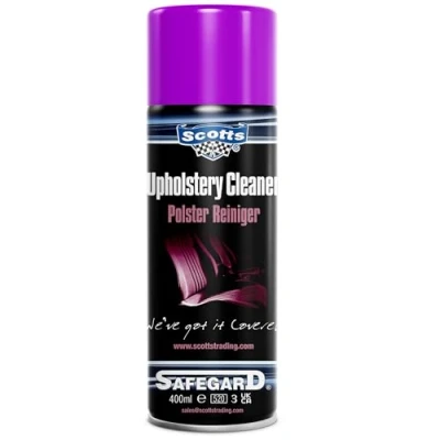 Image of Scotts Premium Upholstery Cleaner Fast Acting, Foaming Action Specifically Formulated to Remove Dirt, Stains, Grime &amp; Contaminats from Car Interiors, Carptes, Fabrics, Seats Trim 400ml Spray