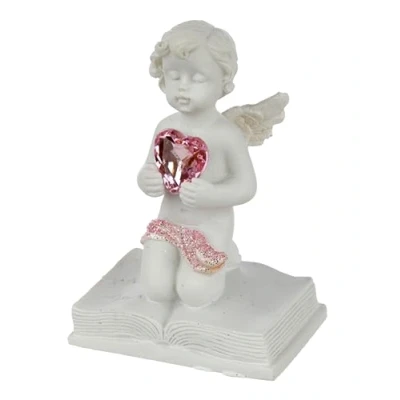 Image of Puckator Peace of Heaven Happily Ever After Cherub Figurine Romantic Modern Love Wedding Gift Gifts For Girlfriend Fairy Fairies Grave Ornaments Valentines Day Her Him Home Decor