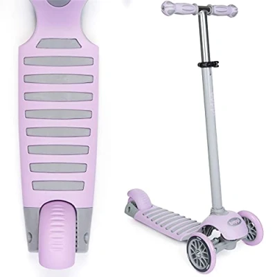Image of boppi 3 Wheel Scooter for Girls and Boys Age to 8 Years Old Kids&#039; Scooters Toddlers with Adjustable Height 2 Front Wheels Wheeled Tri Purple