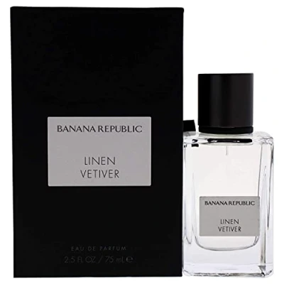 Image of BANANA REPUBLIC Unisex Fragrance For Her and Him Linen Vetiver Eau De Parfum (EDP), 75ml Spray
