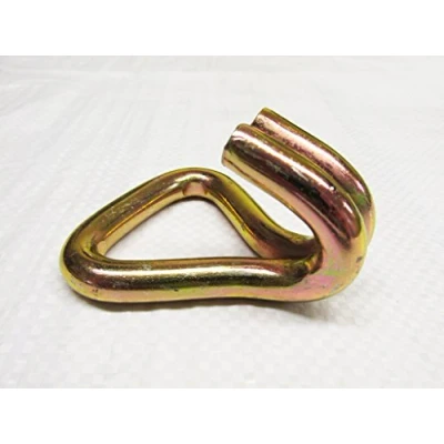 Image of 75MM J Claw Hooks Zinc Plated (10 Ton Lashing Ratchet Webbing Load Secure Yellow Passivated)