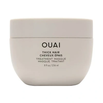Image of OUAI Thick Hair Treatment Masque Almond Oil, Olive Oil &amp; Hydrolyzed Keratin to Repair Restore Damaged Softens, Smooths Strengthens Phthalate Paraben Free 236ml