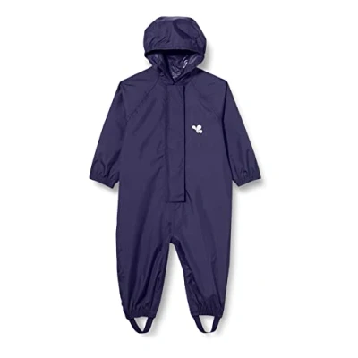 Image of Muddy Puddles Unisex Kids Children&#039;s Recycled Originals Puddlesuit Waterproof All in One, Navy Blue, 2 3 Years UK