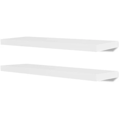 Image of vidaXL Wall Shelves 4 pcs White 80 cm