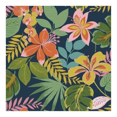 Image of Graham &amp; Brown Envy So Exotic Day Floral Wallpaper Paste The Wall Multicoloured White Traditional Soft Leaf Design Perfect for Most Rooms Feature or 4