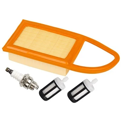 Image of Carkio Air Filter with Fuel Spark Plug Compatible Stihl BR500 BR550 BR600 Backpack Blowers 4282 141 0300 0300B