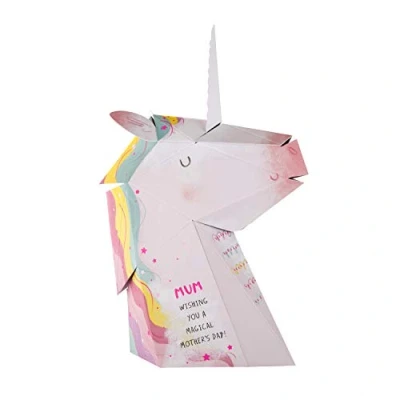 Image of Hallmark Mothers Day Card for Mum Pop Up 3D Unicorn Design