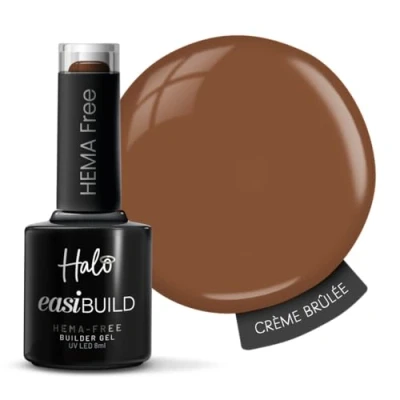 Image of Halo Easibuild Builder Gel 8ml Crème Brulee UV/LED For Nails, Natural Growth &amp; Nail Strengthener. Hema Free Art Professional Manicure Repair