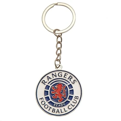 Image of Rangers FC Ready Crest Keyring (One Size) (Blue/White/Red)