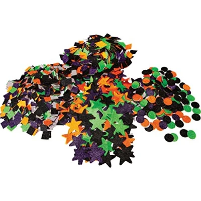Image of Springboard Pre Cut Glitter Halloween Collage Shapes (Pack of 3000)