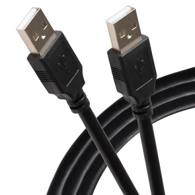 Image of Maplin USB A to Cable 1m Black