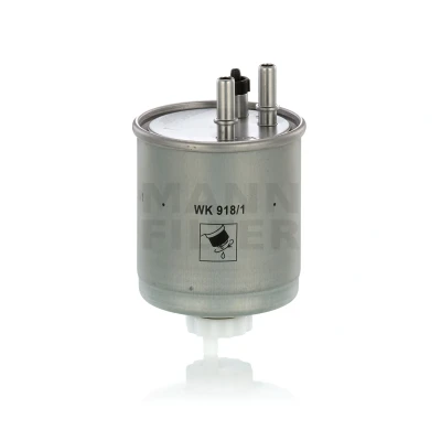 Image of 164003978R, 8200638748 Fuel Filter MANN WK 918/1 In Line 10mm RENAULT: LAGUNA 3 Grandtour, Kangoo II Express,