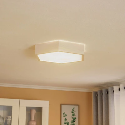 Image of Envostar Hagen ceiling light, white pine