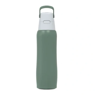 Image of DAFI Solid Steel Water Bottle with Filter, 800 ml, Black, Stainless Straw, BPA Free, Filter Made in the EU, Bottle,