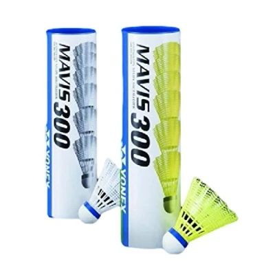Image of YONEX Mavis 300 Shuttles Medium (blue) Speed Badminton Shuttlecocks Tube Of 6