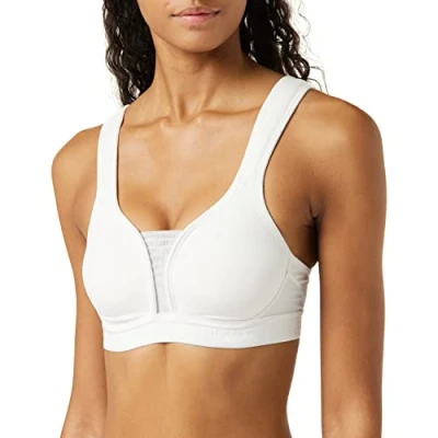 Image of Odlo Women PADDED Sports Bra HIGH SUPPORT, white, 80