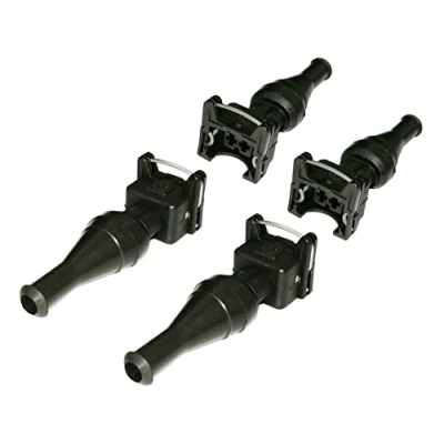 Image of 4 Sets Fuel Injector Connector EV1 Waterproof 2 Way Wiring Connectors Plug Harness Kit