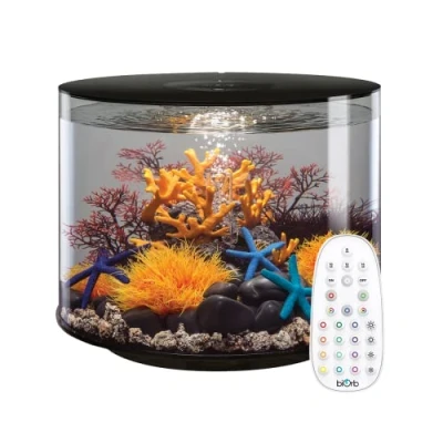 Image of biOrb Tube 35L Black Aquarium with MCR LED Lighting