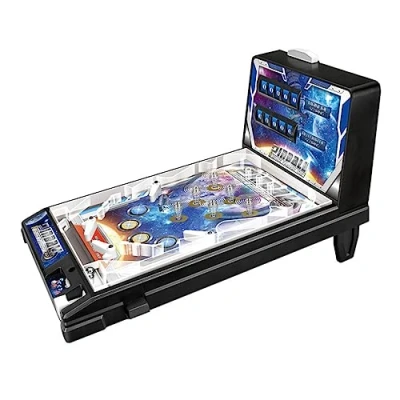 Image of SUNDARE Mini Pinball Machine, Electronic Tabletop Game, Arcade Classic Retro Toy, Table with Lights &amp; Sounds, LED Digital Scoreboard, Action and Reflex Game for Children Family