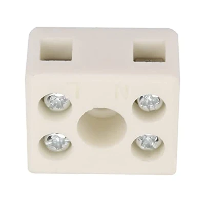 Image of 5pcs Ceramic Terminal Blocks, 10a 250v Wire Connector, 2 Position 5 Hole Wiring Block High Temperature Domino, Connector Blocks