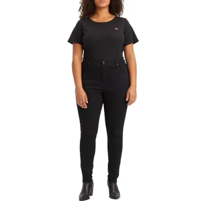 Image of Levi&#039;s Women&#039;s Plus Size Mile High Super Skinny Jeans, Black Celestial, 16 L
