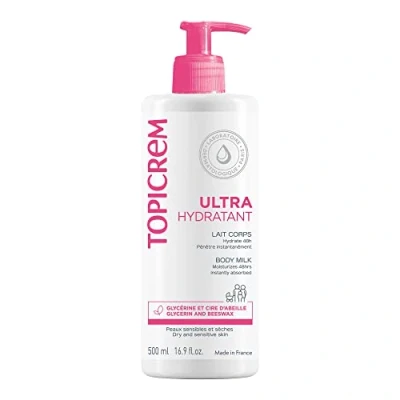 Image of Topicrem ultra moisturising body milk, 500 ml