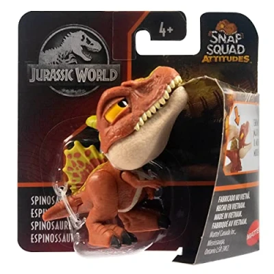 Image of Jurassic World Snap Squad Attitudes Spinosaurus Dinosaur Figure