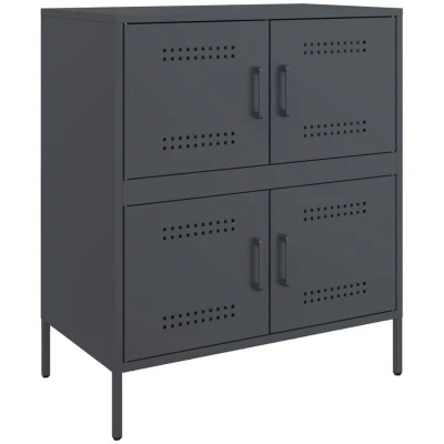 Image of vidaXL Sideboard Anthracite 68x39x79 cm Steel