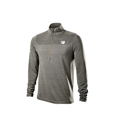 Image of Wilson STAFF Men&#039;s Golf Thermo Shirt, MODEL THERMAL TECH, Polyester/Spandex, Khaki, Size L, WGA700718LG
