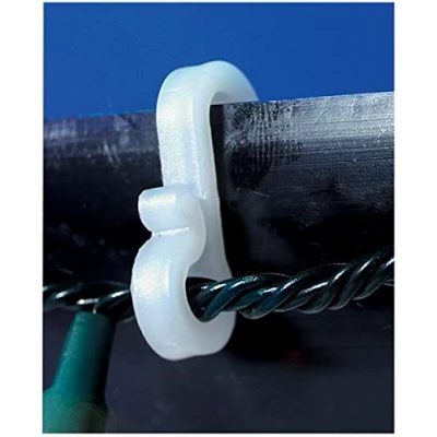 Image of Ex Pro® Mini Gutter Hooks Clips Outdoor Christmas Xmas Icicle Fairy Lights Plastic White Pack of 36