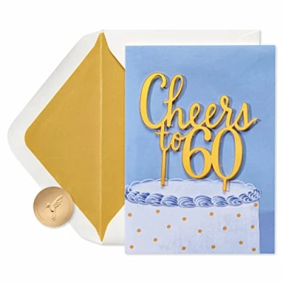 Image of Papyrus 60th Birthday Card (Milestone Birthday)
