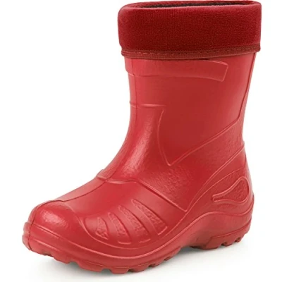 Image of Ladeheid Children&#039;s EVA Rubber Wellington Boots KL050 (Red, EU 25=UK 7.5 Kids)
