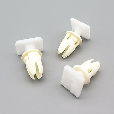 Image of VVO Fasteners Plastic Rear Door Weatherstrip Clip, White (Pack of 10)