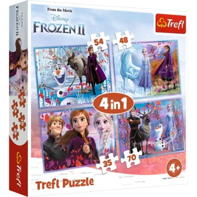 Image of Frozen 2 916 34323 A journey into the unknown, Disney 4 in 1, Single, multicolor, Eine Reise ins Unbekannte
