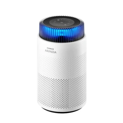 Image of COWAY Air Purifier for Home Bedroom, Super Quiet Sleep Mode, Mood Light, Energy Star, Removes up to 99.999% of Harmful Particles down 0.01 µm Allergy Dust Pollen, CADR 244 m3/h Airmega 100