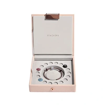 Image of Stackers Blush Pink Charm Lidded Jewellery Box