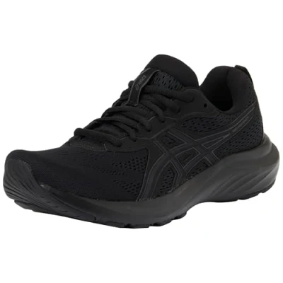 Image of Asics Gelcontend 9 Neutral running shoes, Men&#039;s, Size: 6.5, Black/graphite grey Textile/synthetics