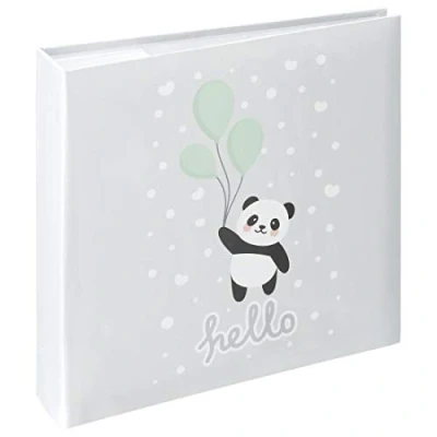 Image of Hama &quot;Hello Panda&quot; Memo Album, 100 White Pages (50 Sheets), fits 200 Photos in 10x15cm Format, Panda, 00002661