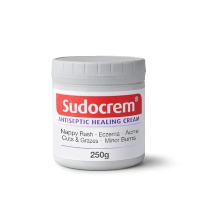 Image of Sudocrem® Antiseptic Healing Cream, Zinc Oxide Cream for Nappy Rash, Eczema, Acne, and Minor Burns, 250g (Pack of 1)