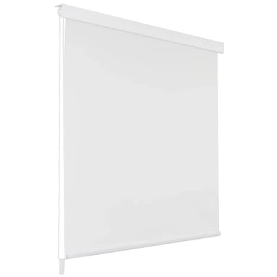Image of vidaXL Shower Roller Blind: Sleek White, Water Resistant &amp; Translucent Bathroom Curtain Alternative, Easy to Install, Made of EVA 160x240 cm