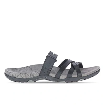 Image of Merrell Women&#039;s Sandspur Rose Convert Sandals, Black/White, 5 UK