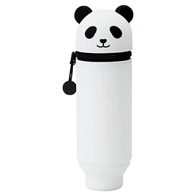 Image of LIHITLAB Kawaii Japanese Panda Stand Up Pencil Case For School Office College, Cute Supplies, Animal Pen Holder Pouch Teen Girls, Travel Cosmetics Storage, Artist (A7712 6)