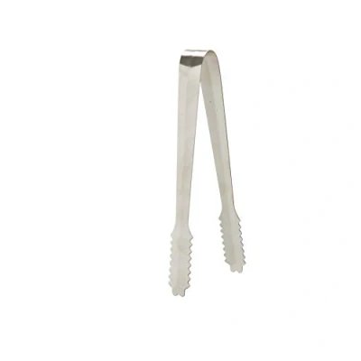 Image of Vacu Vin Stainless Steel Ice Tongs, Silver, 9.5x26.4x2.3 cm