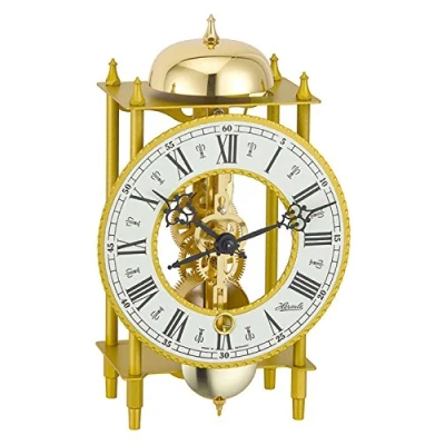 Image of Hermle Keywound Table Clock with Hour Strike and Brass Finish 23004 000711