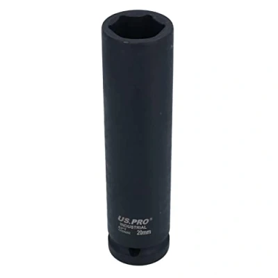 Image of 20mm Extra Deep Long Metric MM Impact Socket 1/2&quot; Drive 6 Sided Single Hex