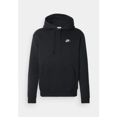 Image of Nike Sportswear CLUB Hoodie Hoodie, Men&#039;s, Size: Medium, Black/white