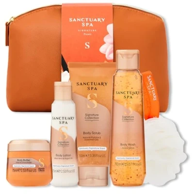 Image of Sanctuary Spa Signature Treats Gift Set, Vegan, For Women, Birthday Gift, Womens Sets, Self Care